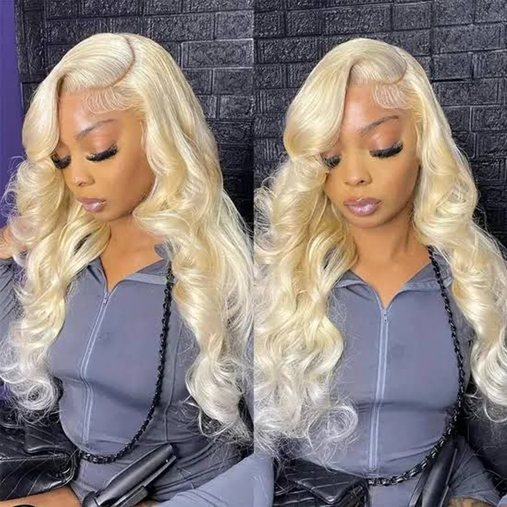 613 Blonde Body Wave Lace Front Wig - 613 Bal Sarısı Rengi 13x6 Şeffaf