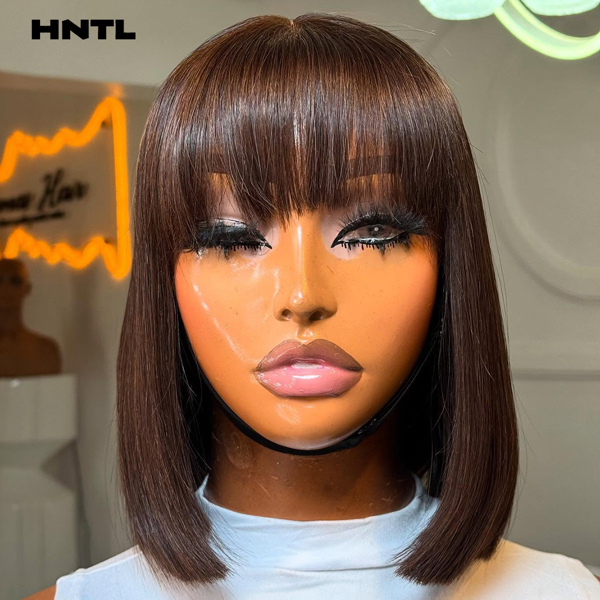 Pre Parted 13X4 Lace Front Bob Wig - Wear & Go Yapıştırıcısız Peruk Gerçek