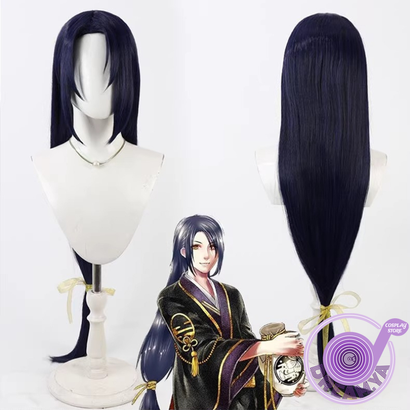 Synthetic Wigs - Jiroutachi Cosplay Peruk Touken Ranbu Lacivert