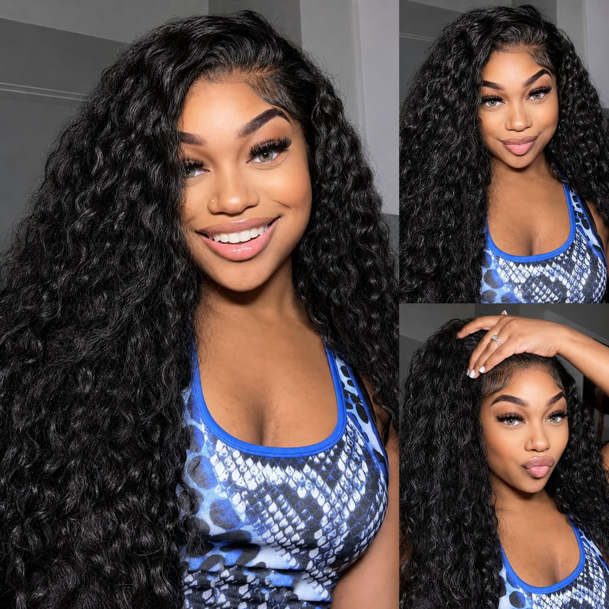 Hd Lace Frontal Wig Human Hair Pre Plucked - Ultra Uyumlu %250 Kıvırcık Peruklar Gerçek