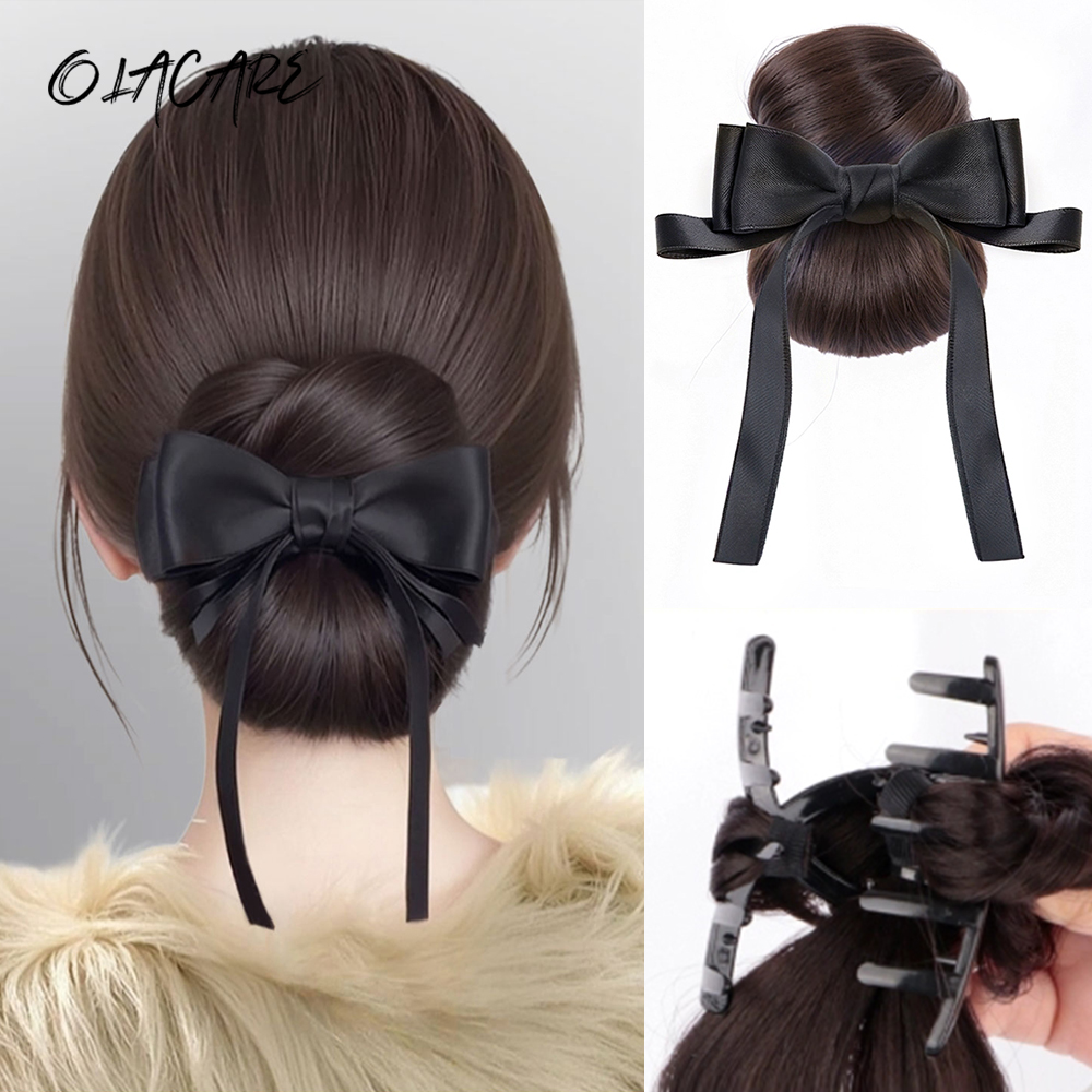 Claw Clip Messy Bun Hair Piece - Sentetik Fiyonklu Saç Tokası Topuz Şekillendirici