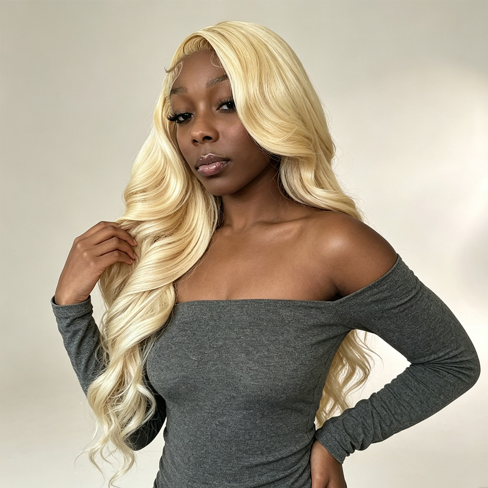 613 Blonde Body Wave Lace Front Wig - 13x4 13x6 HD Şeffaf Dantel Ön