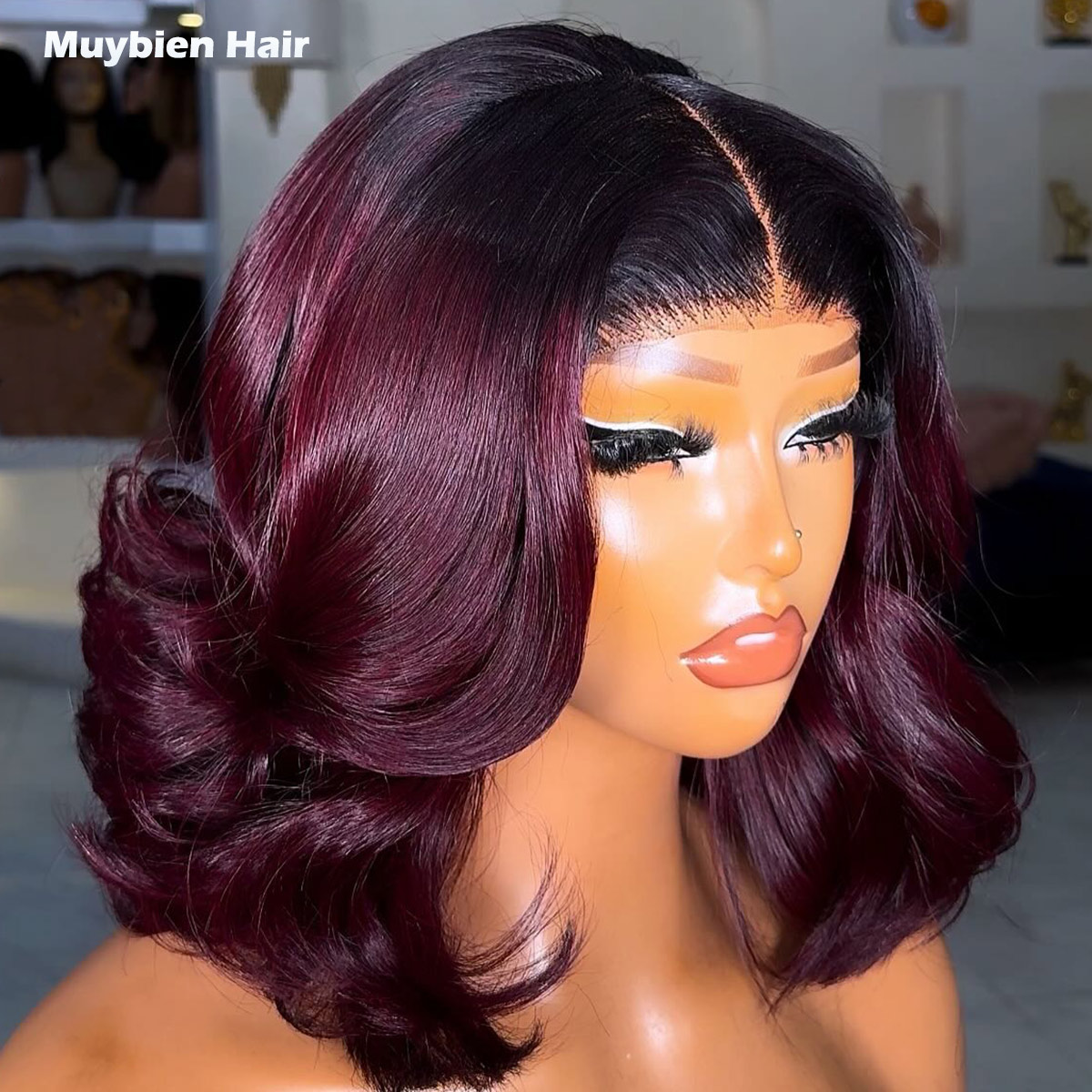 Glueless Wear And Go Human Hair Wig - Tak ve Çık Yapıştırıcısız Bob Peruk