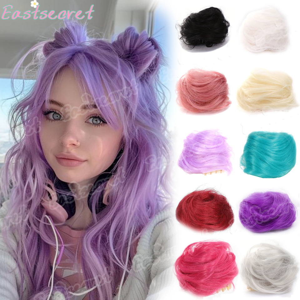 Claw Clip Messy Bun Hair Piece - EAST Kadınlar İçin Sentetik Kıvırcık Topuz