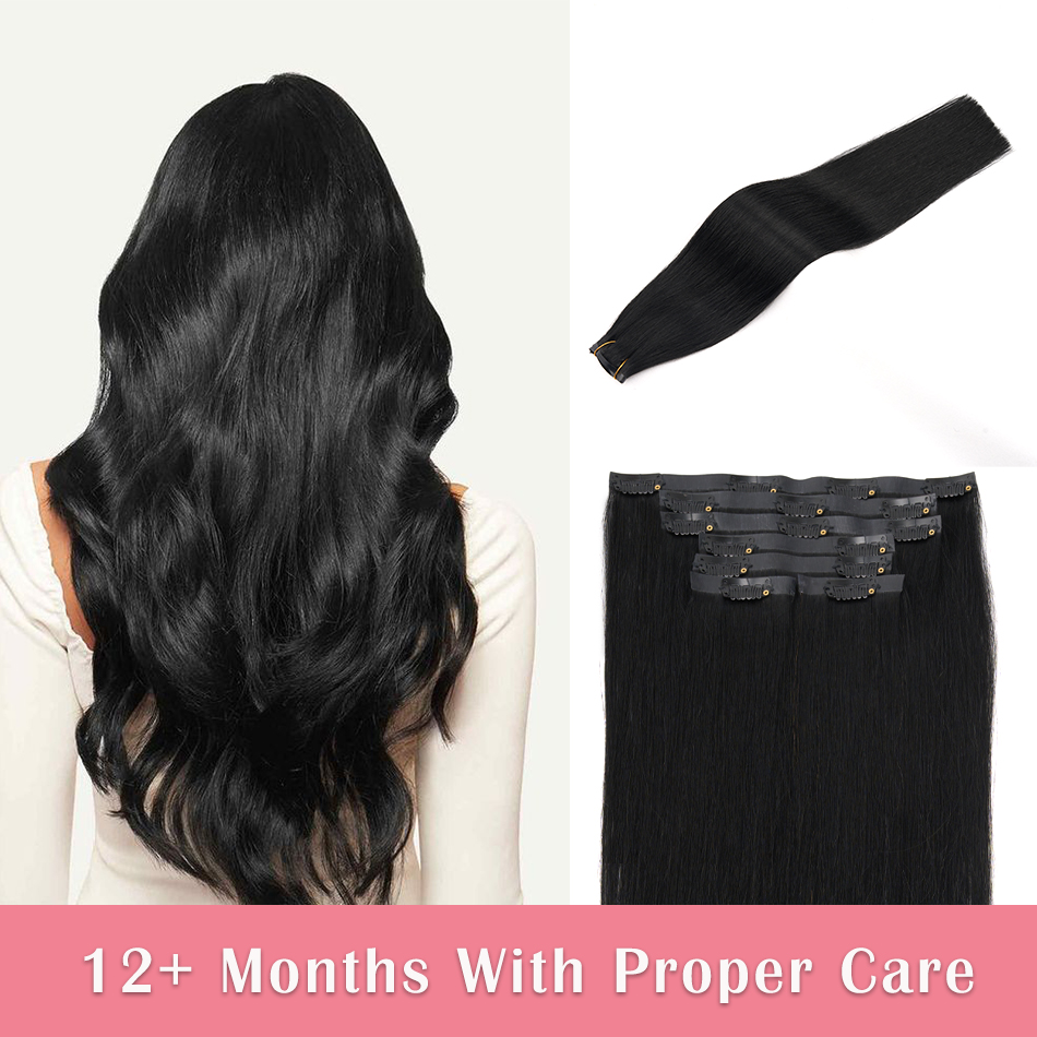 Seamless Clip In Hair Extensions Human Hair - Dikişsiz Klipsli Saç Ekleri Gerçek İnsan