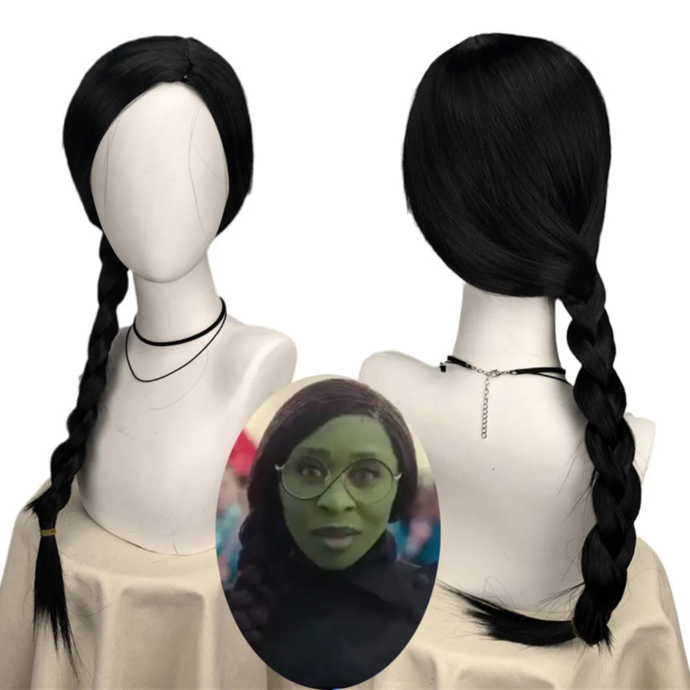 Synthetic Braided Wigs For Black Women - Kötü Elphaba Peruk Kadın Kızlar için