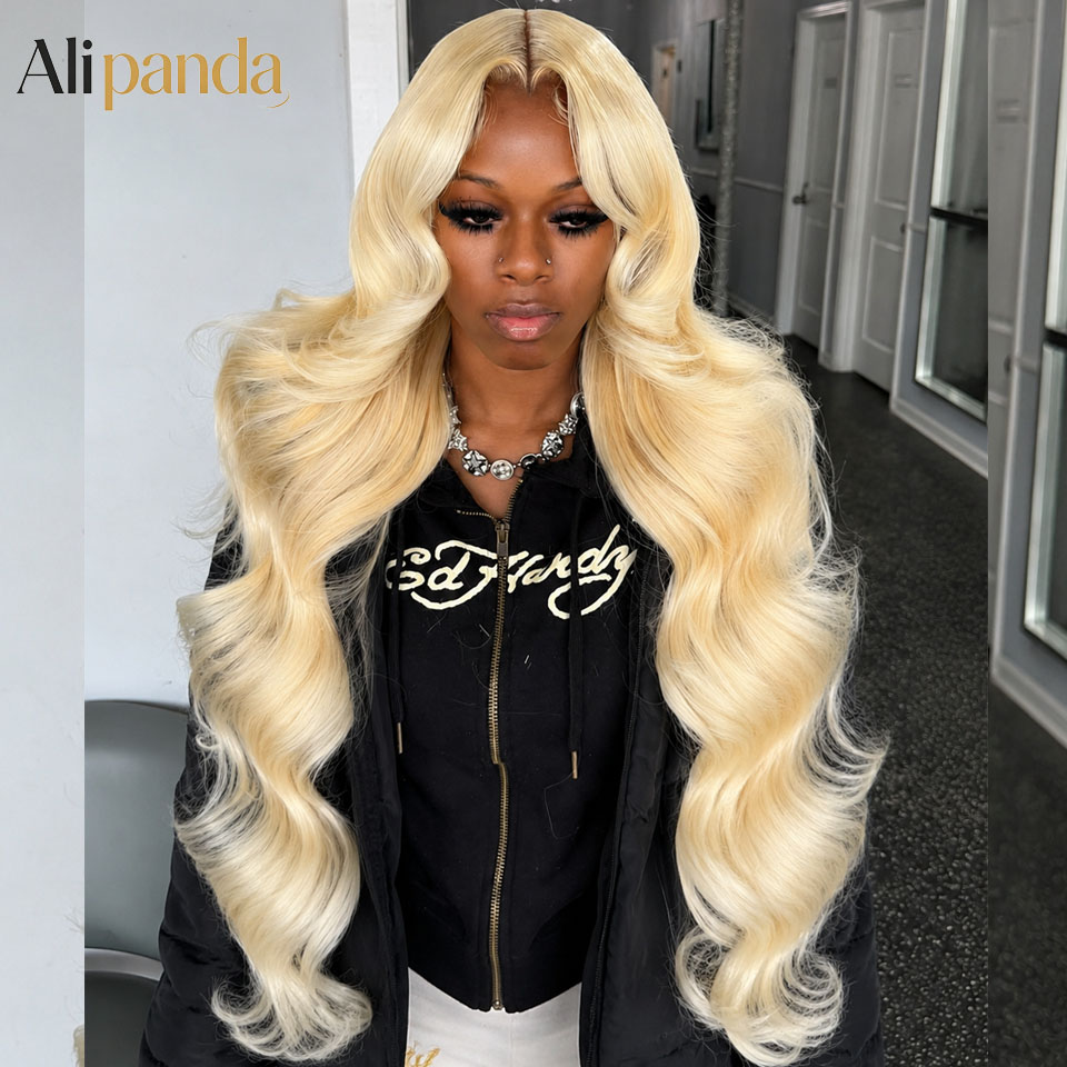 613 Blonde Body Wave Lace Front Wig - 613 HD Dantel Ön Peruk 13x6