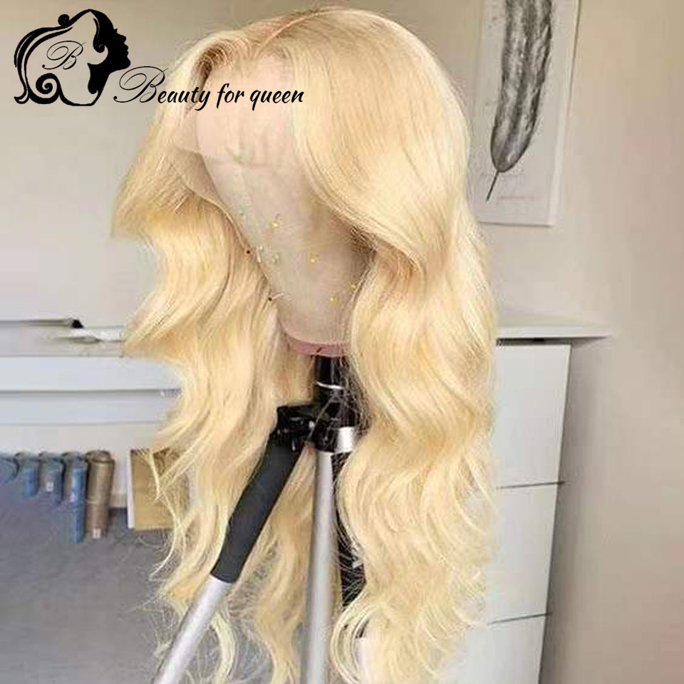613 Blonde Body Wave Lace Front Wig - 2026 Renkli 613 Sarı Rengi Önceden