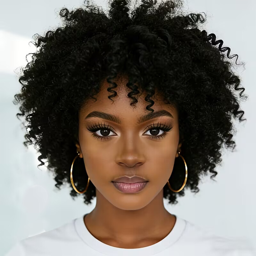 Short Pixie Cut Wig Human Hair Cheap - İnsan Saçı Bob Perukları Kısa Kıvırcık
