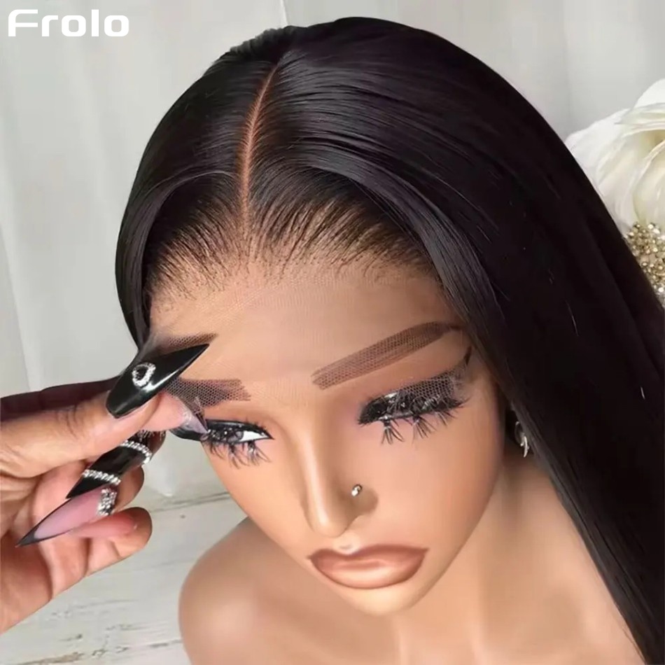 Human Hair Wigs - Yapıştırıcısız Düz İnsan Saçı Perukları 220