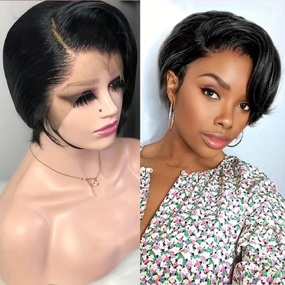 Short Pixie Cut Wig Human Hair Cheap - Pixie Cut Peruk İnsan Saç 100%