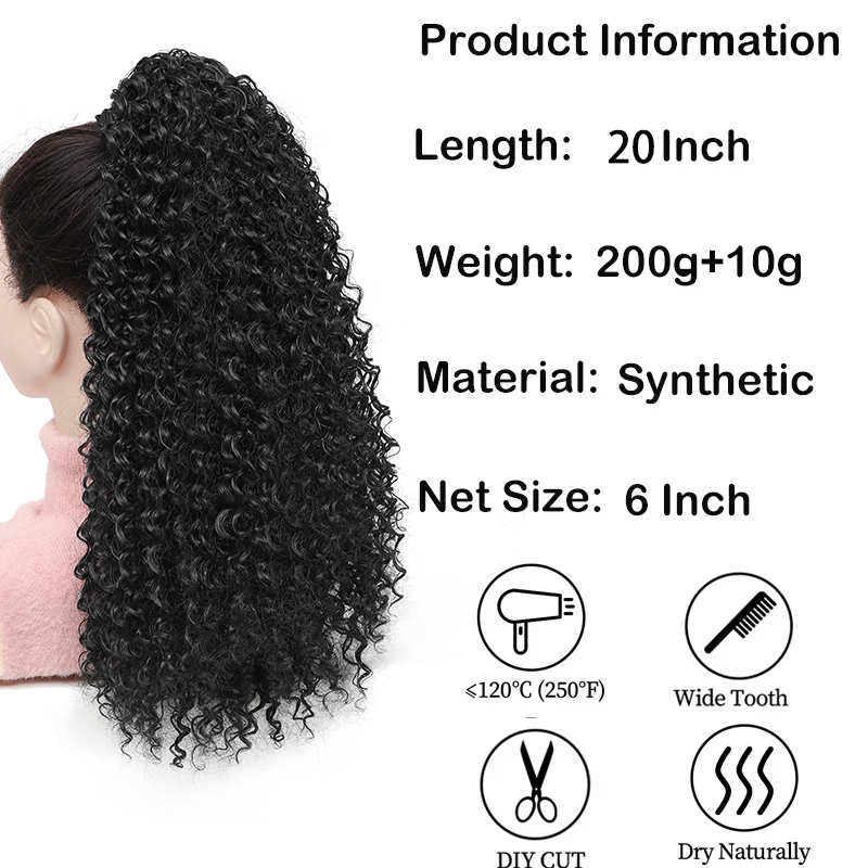 Uzun Kıvırcık İpli At Kuyruğu  - Drawstring Afro Curly Puff Ponytail incelemesi ve fiyatı