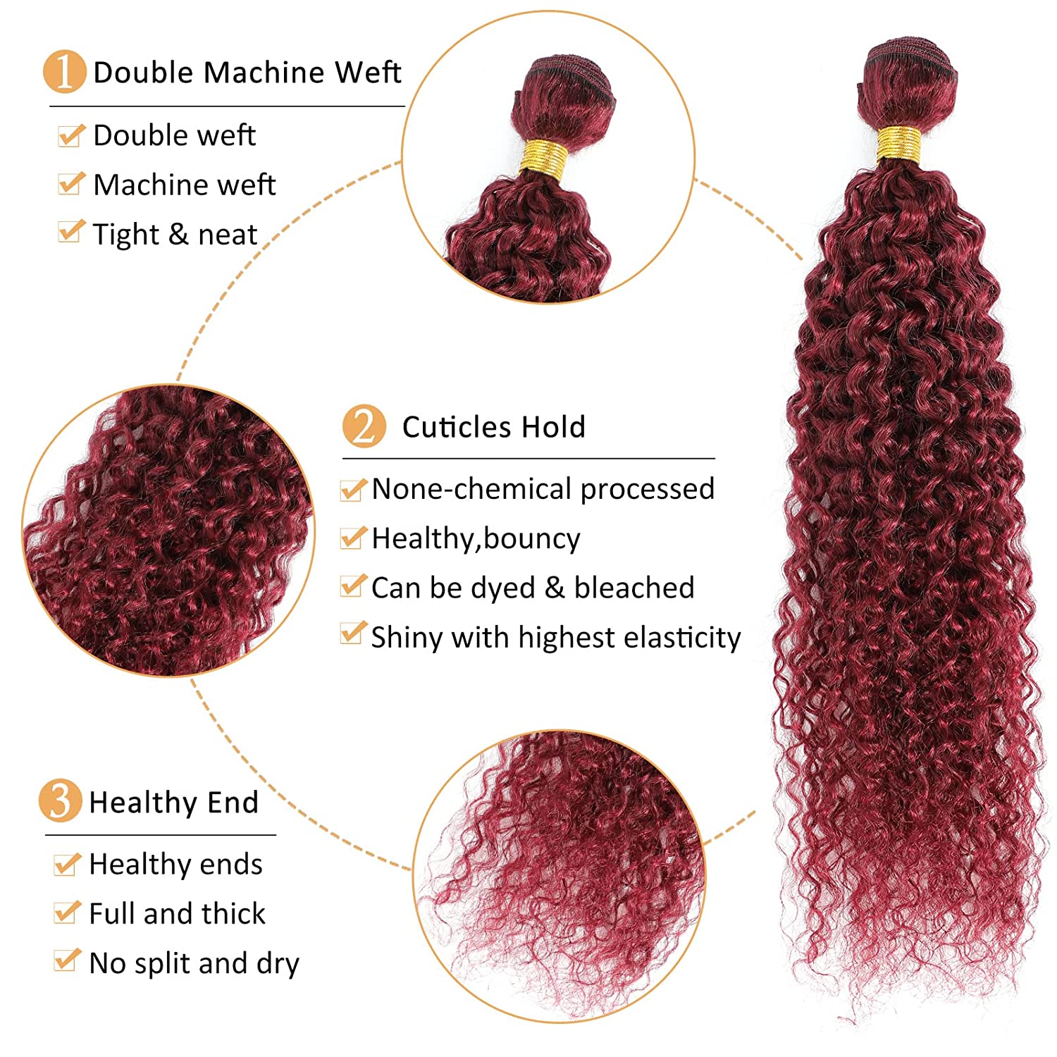 12A Su Dalgası Demetleri, 99J  - Deep Wave 3 Bundles With Closure incelemesi ve fiyatı