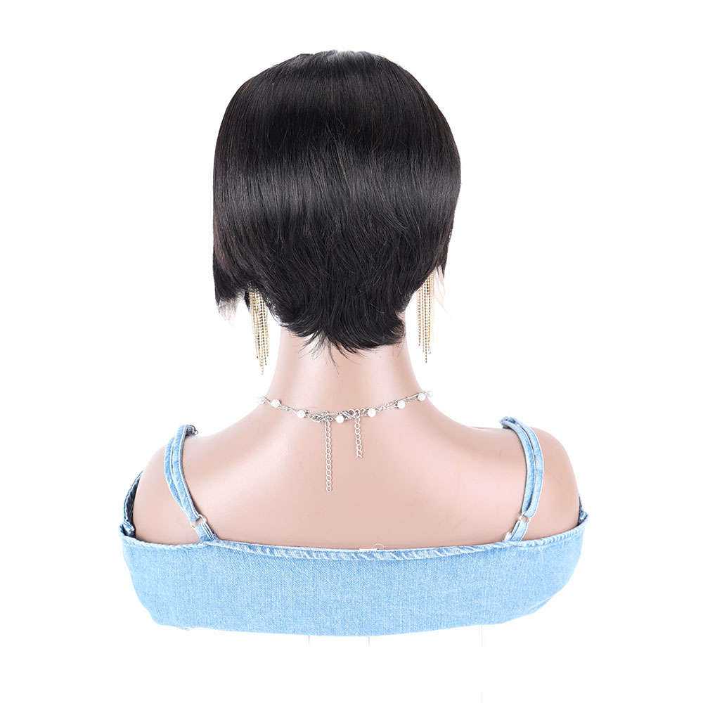 Kısa Peri Kesim İnsan Saç Peru - Short Pixie Cut Wig Human Hair Cheap incelemesi ve fiyatı