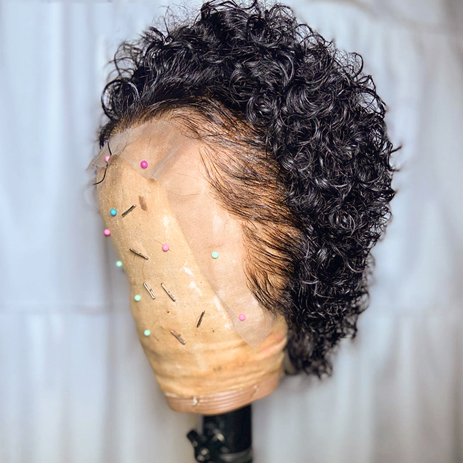 Kıvırcık Peri Kesim Peruk Dant - Short Pixie Cut Wig Human Hair Cheap incelemesi ve fiyatı