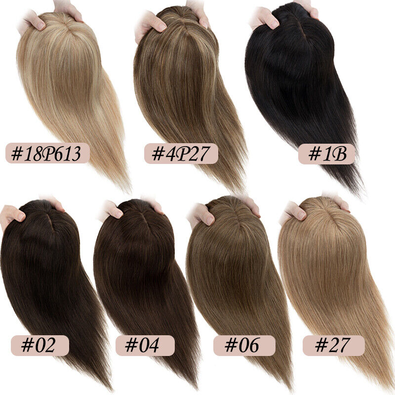 Kadın peruk ipek taban Topper  - Seamless Clip In Hair Extensions Human Hair incelemesi ve fiyatı