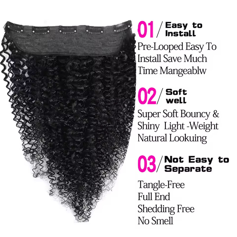 1 Adet Klipler Tek Parça Saç U - Seamless Clip In Hair Extensions Human Hair incelemesi ve fiyatı