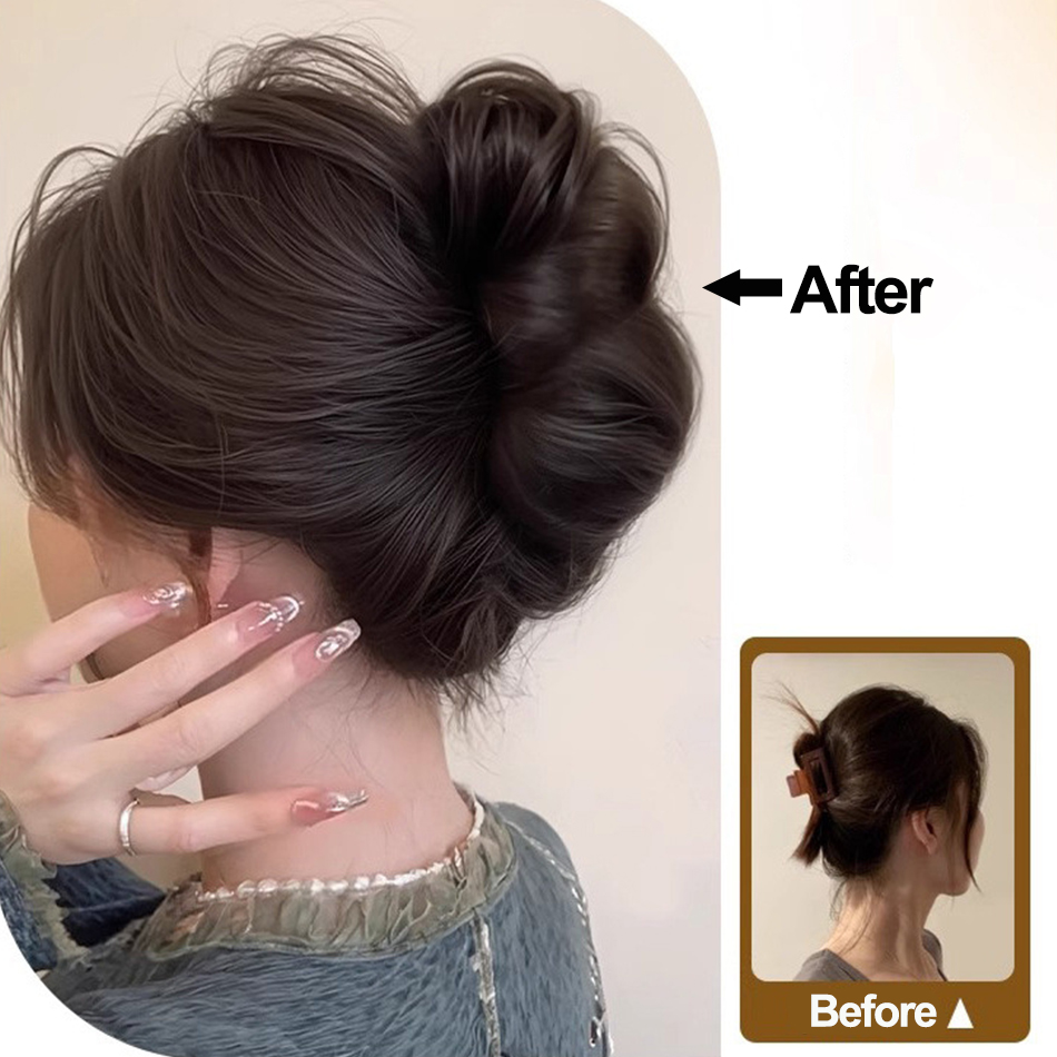 Sentetik Dağınık Topuz Saç Par - Claw Clip Messy Bun Hair Piece incelemesi ve fiyatı