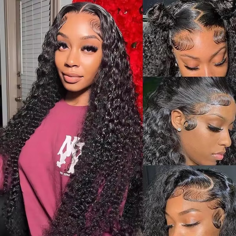 13X4 13X6 Derin Dalgalı HD Şef - Hd Lace Frontal Wig Human Hair Pre Plucked incelemesi ve fiyatı