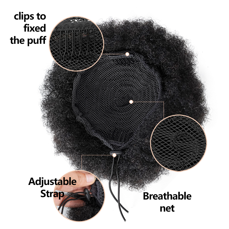 8 İnç Afro Puff İpli Atkuyruğu - Drawstring Afro Curly Puff Ponytail incelemesi ve fiyatı