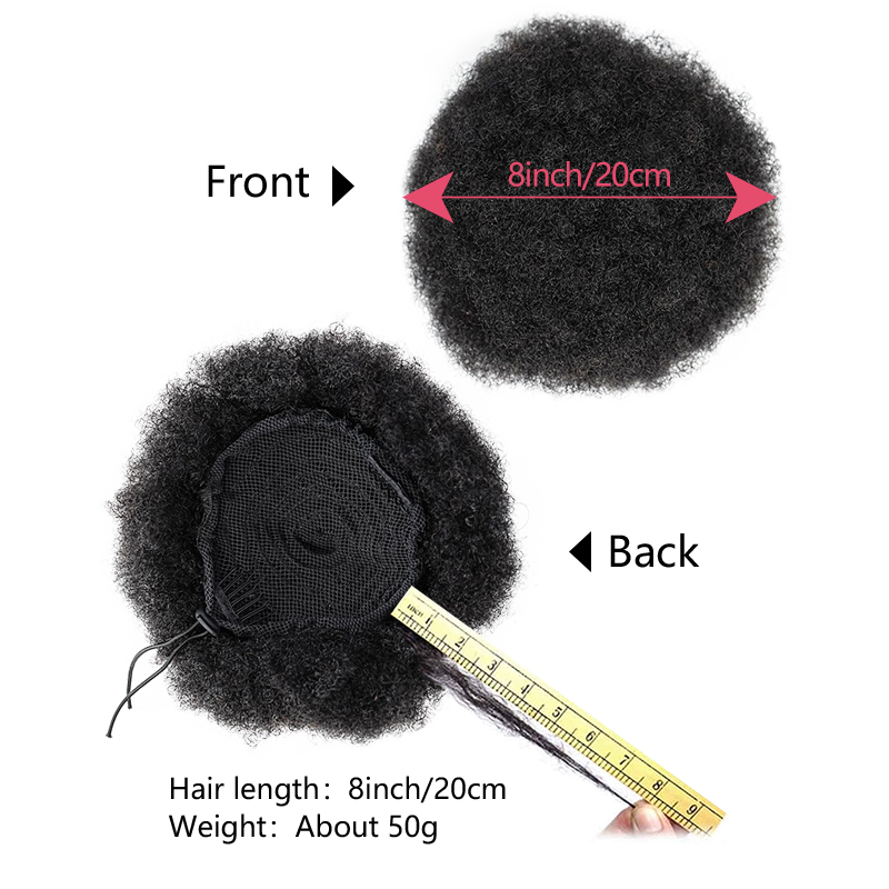 8 İnç Afro Puff İpli Atkuyruğu - Drawstring Afro Curly Puff Ponytail incelemesi ve fiyatı