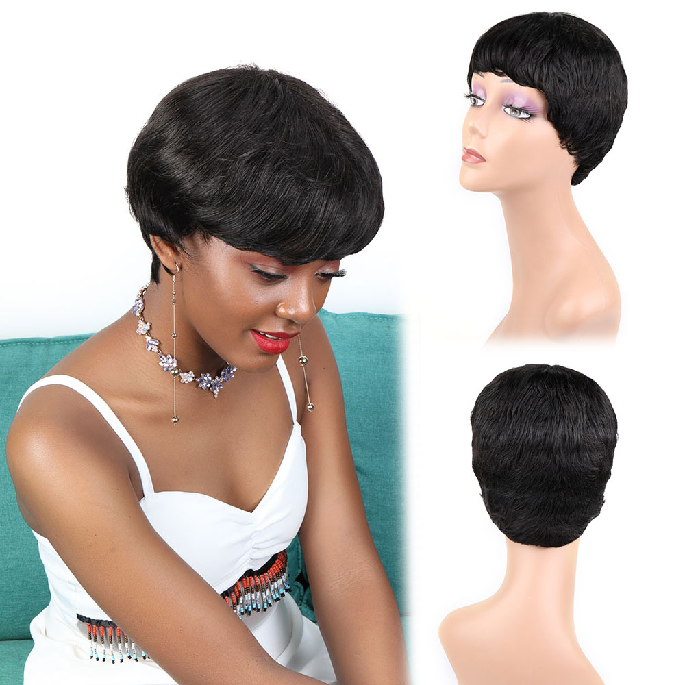 Bliss Kısa İnsan Saç Peruk Pix - Short Pixie Cut Wig Human Hair Cheap incelemesi ve fiyatı