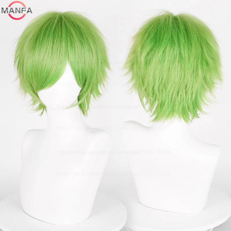 Anime 30cm kısa düz Cosplay pe - Synthetic Braided Wigs For Black Women incelemesi ve fiyatı