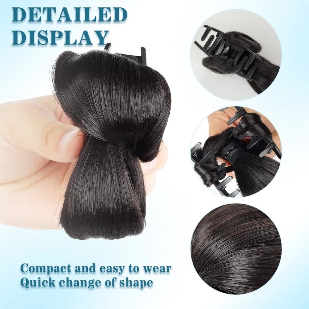 Doğal Sentetik Saç Topuz Peruk - Claw Clip Messy Bun Hair Piece incelemesi ve fiyatı