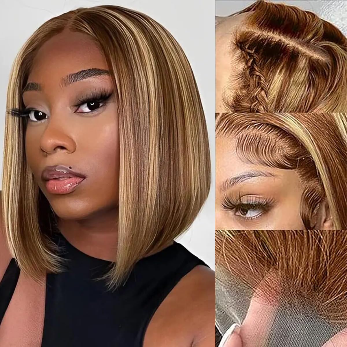 Bob Peruk Gerçek Saç 13x4 HD D - Pre Parted 13X4 Lace Front Bob Wig incelemesi ve fiyatı