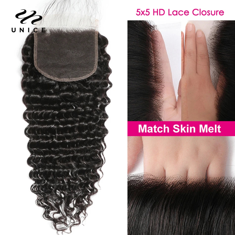 UNice Hair Derin Dalga 5x5 HD  - Deep Wave 3 Bundles With Closure incelemesi ve fiyatı