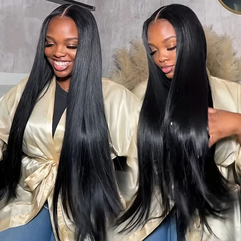 40 İnç 13x4 Şeffaf Düz Peruk 2 - Hd Lace Frontal Wig Human Hair Pre Plucked incelemesi ve fiyatı