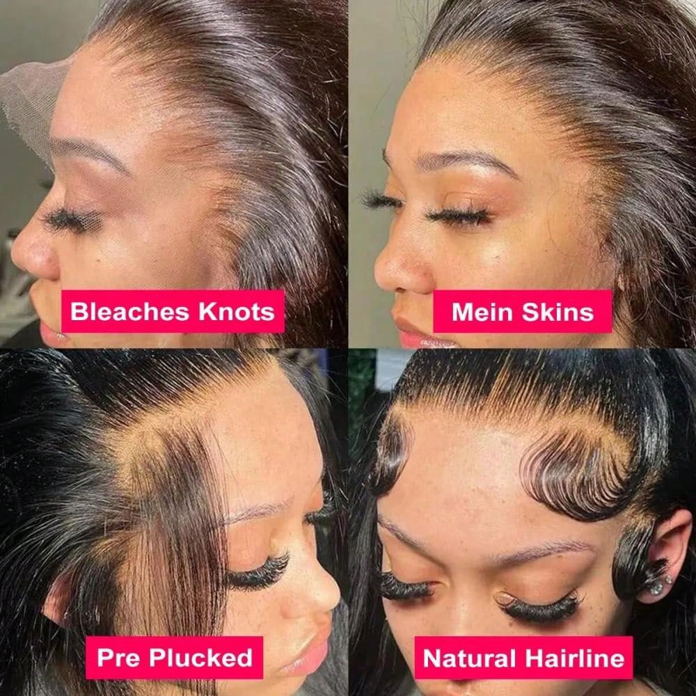 40 İnç 13x4 Şeffaf Düz Peruk 2 - Hd Lace Frontal Wig Human Hair Pre Plucked incelemesi ve fiyatı