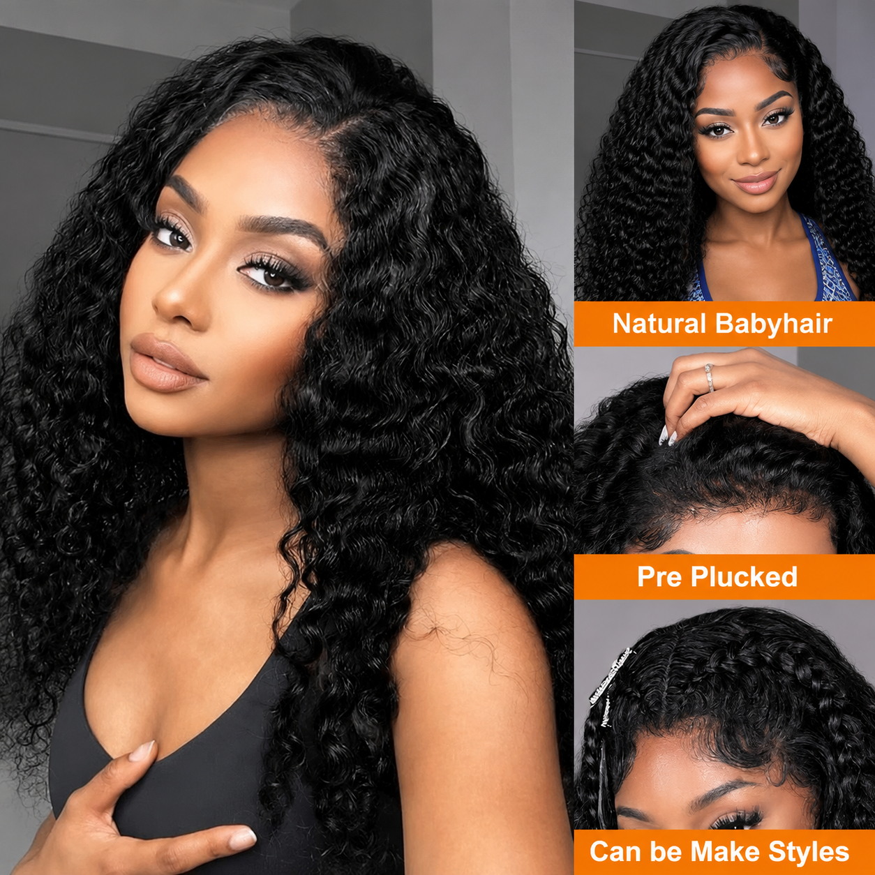 Ultra Uyumlu %250 Kıvırcık Per - Hd Lace Frontal Wig Human Hair Pre Plucked incelemesi ve fiyatı