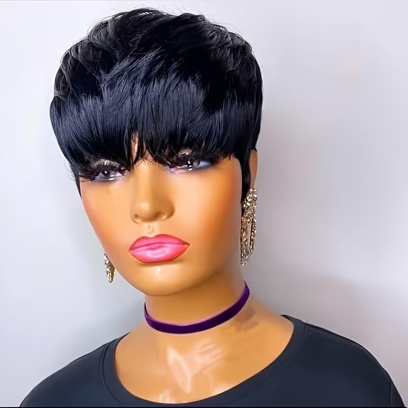 Kadınlar İçin Kısa Pixie Kesim - Short Pixie Cut Wig Human Hair Cheap incelemesi ve fiyatı