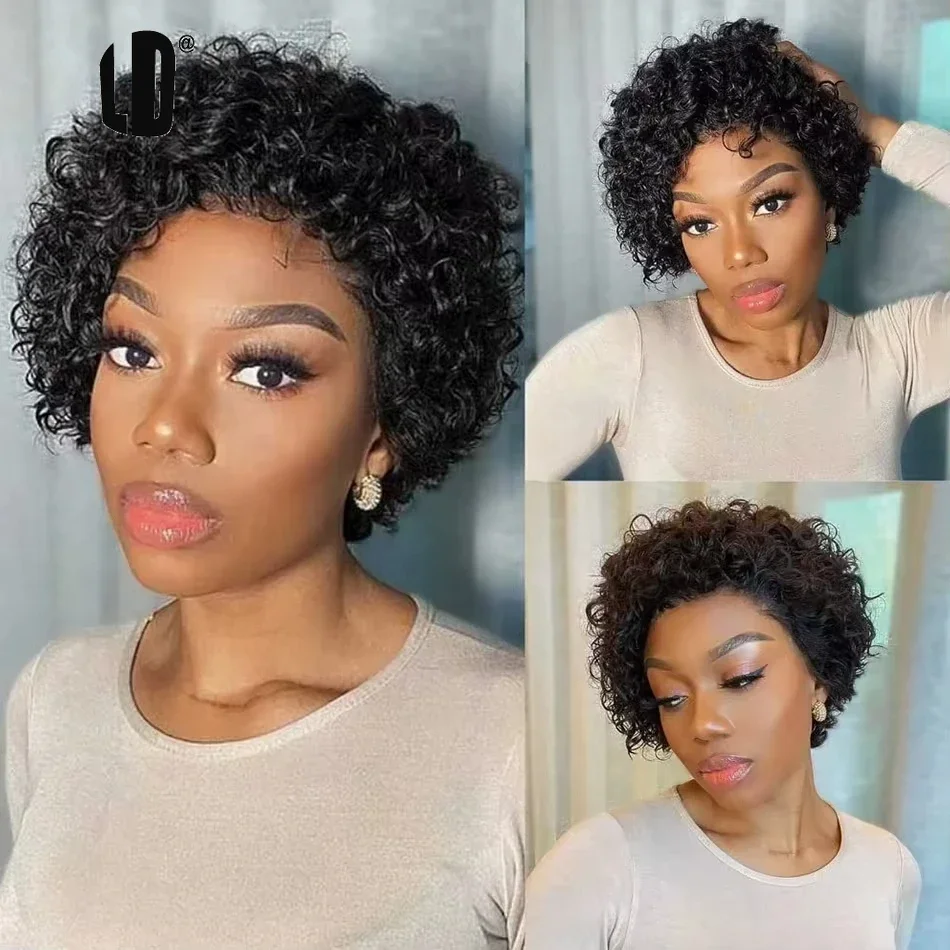 Pixie Kesim Peruk 99J Renkli D - Short Pixie Cut Wig Human Hair Cheap incelemesi ve fiyatı