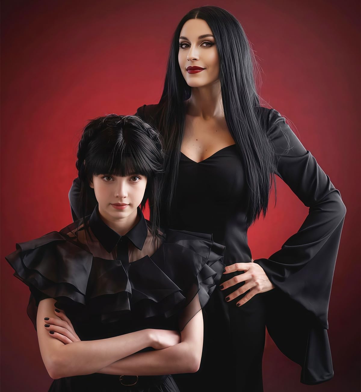 Kadınlar için sentetik uzun si - Synthetic Braided Wigs For Black Women incelemesi ve fiyatı