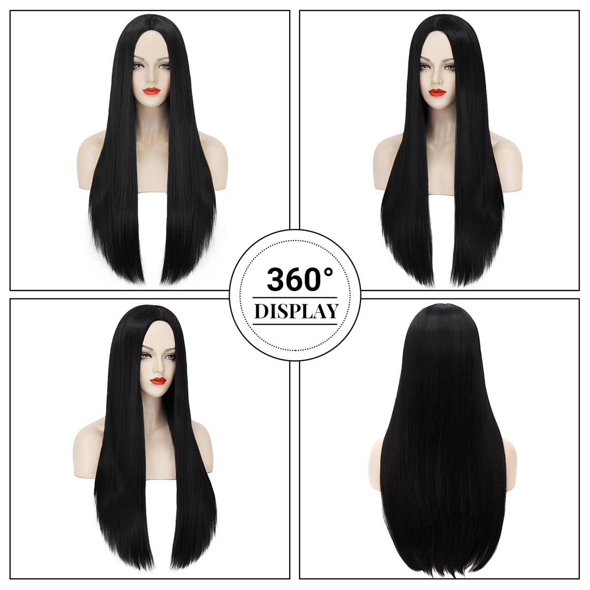Kadınlar için sentetik uzun si - Synthetic Braided Wigs For Black Women incelemesi ve fiyatı