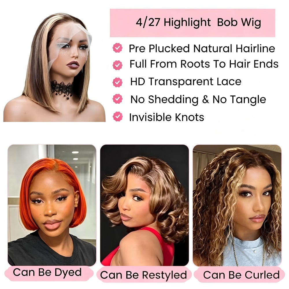 Bal Sarısı Bob Peruklar Gerçek - Glueless Wear And Go Human Hair Wig incelemesi ve fiyatı