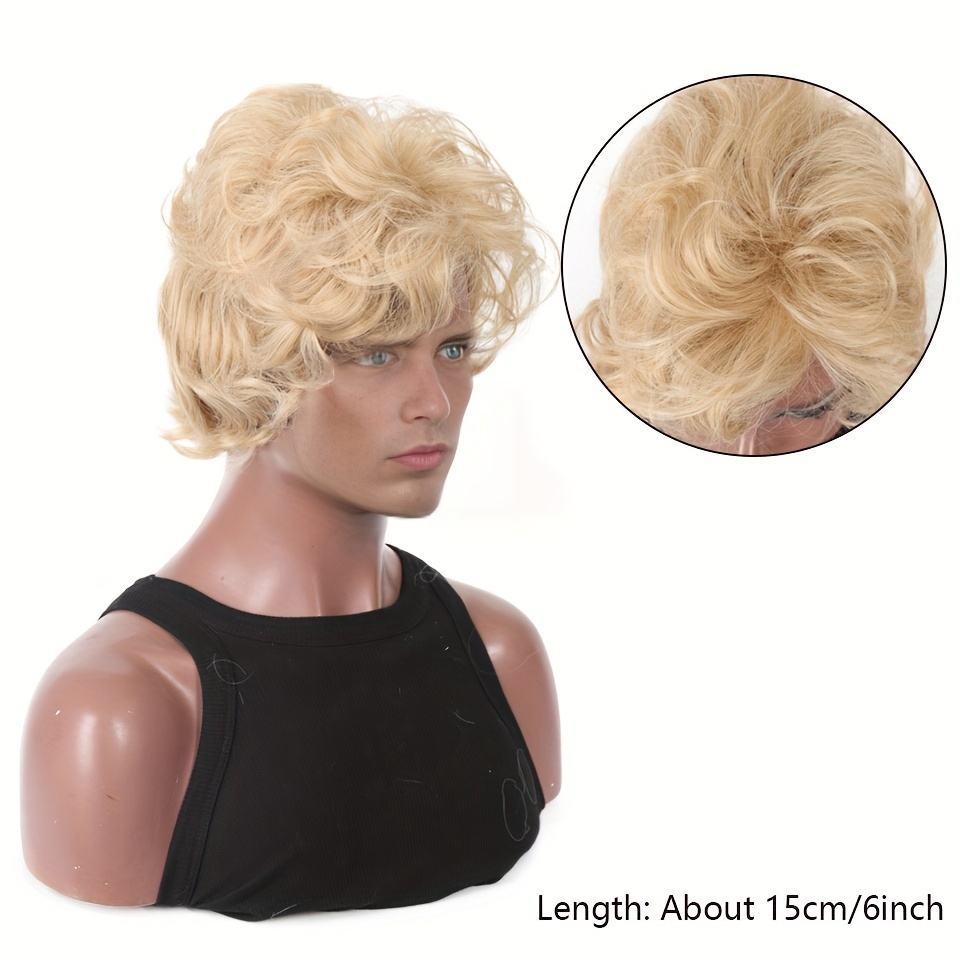 Erkek Sarışın Peruk Kısa Dalga - Synthetic Wigs incelemesi ve fiyatı