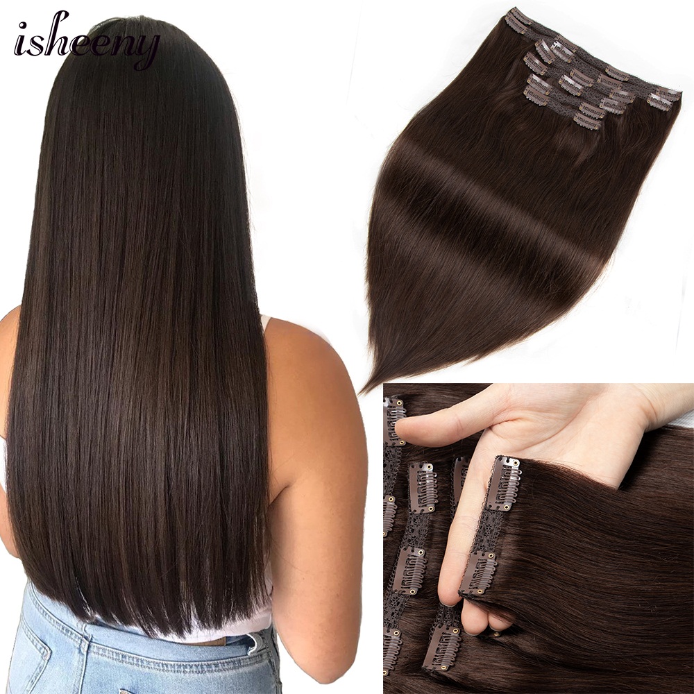 Isheeny 140-240G hacim klip in - Seamless Clip In Hair Extensions Human Hair incelemesi ve fiyatı