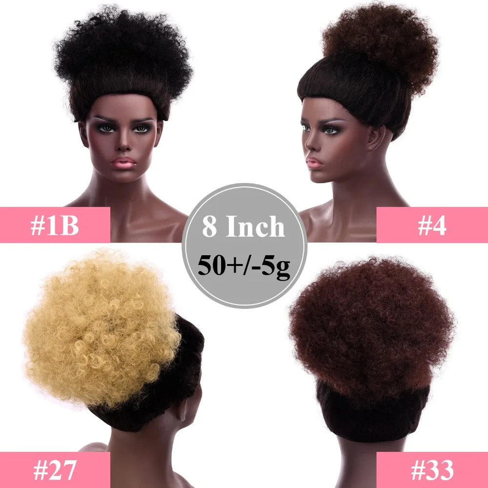 Siyah Kadınlar için Afro Puf İ - Drawstring Afro Curly Puff Ponytail incelemesi ve fiyatı
