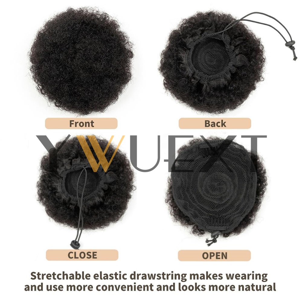 Afro Puff İpli Atkuyruğu Gerçe - Drawstring Afro Curly Puff Ponytail incelemesi ve fiyatı