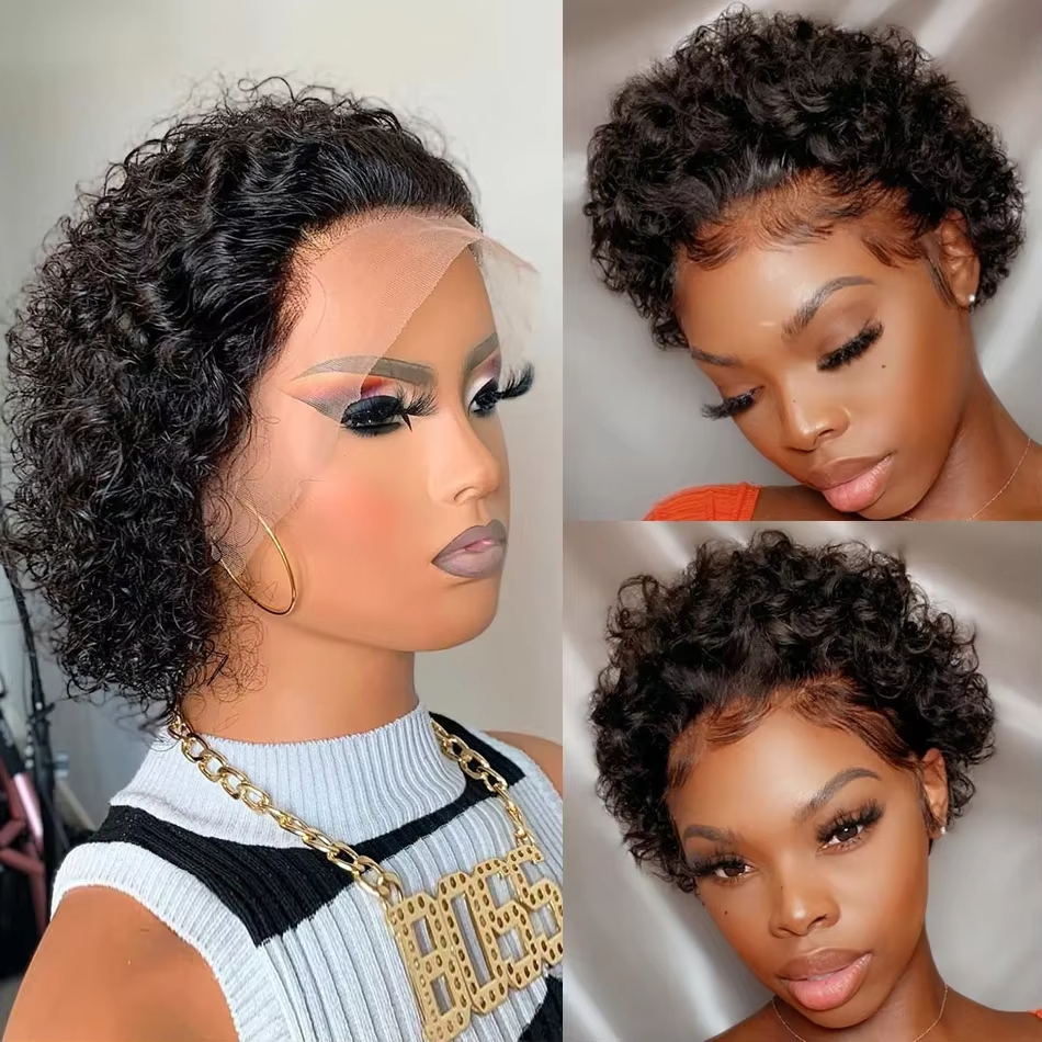 Pixie Kesim Peruklar 13x4 Pixi - Short Pixie Cut Wig Human Hair Cheap incelemesi ve fiyatı