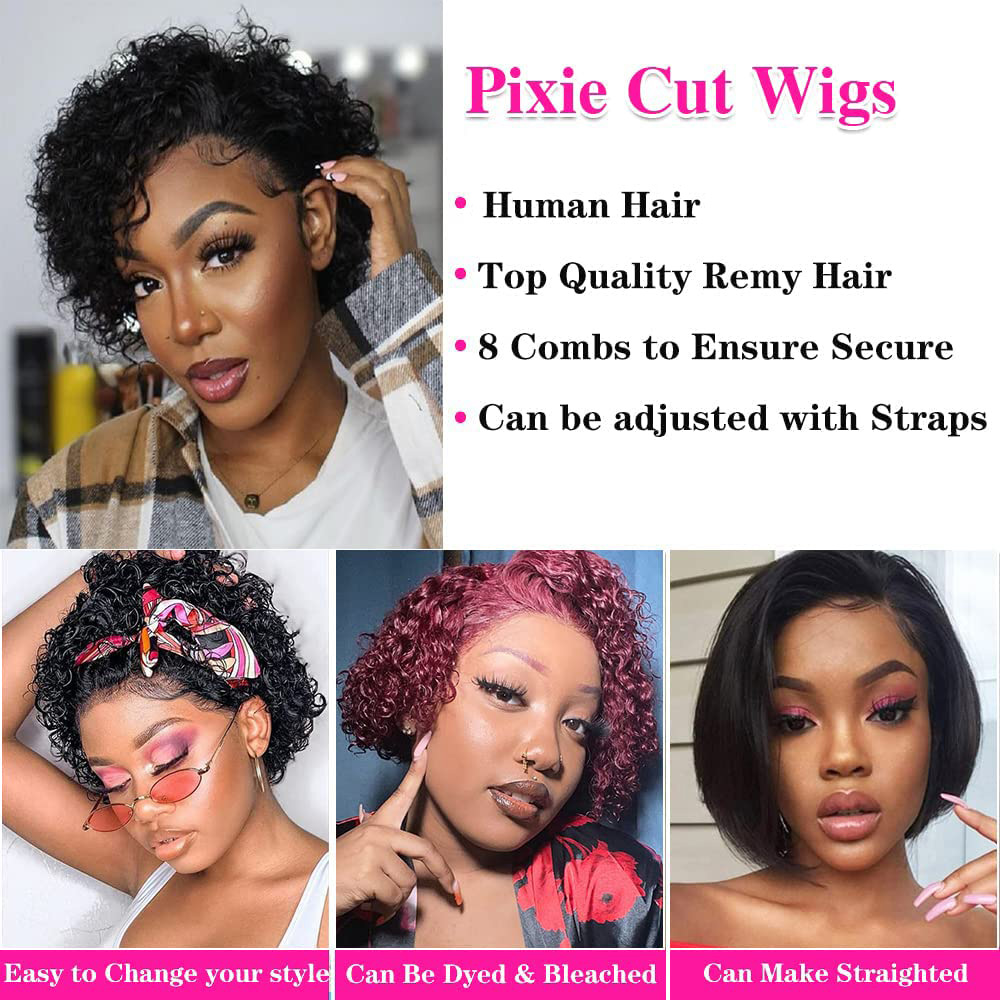 Pixie Kesim Peruklar 13x4 Pixi - Short Pixie Cut Wig Human Hair Cheap incelemesi ve fiyatı