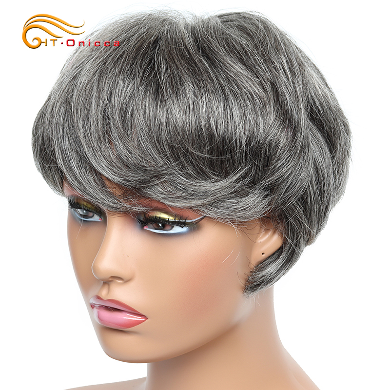 Ucuz kısa peruk siyah kadınlar - Short Pixie Cut Wig Human Hair Cheap incelemesi ve fiyatı