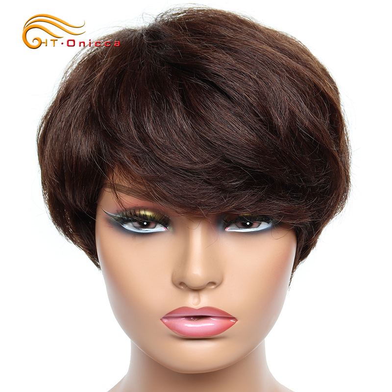 Ucuz kısa peruk siyah kadınlar - Short Pixie Cut Wig Human Hair Cheap incelemesi ve fiyatı