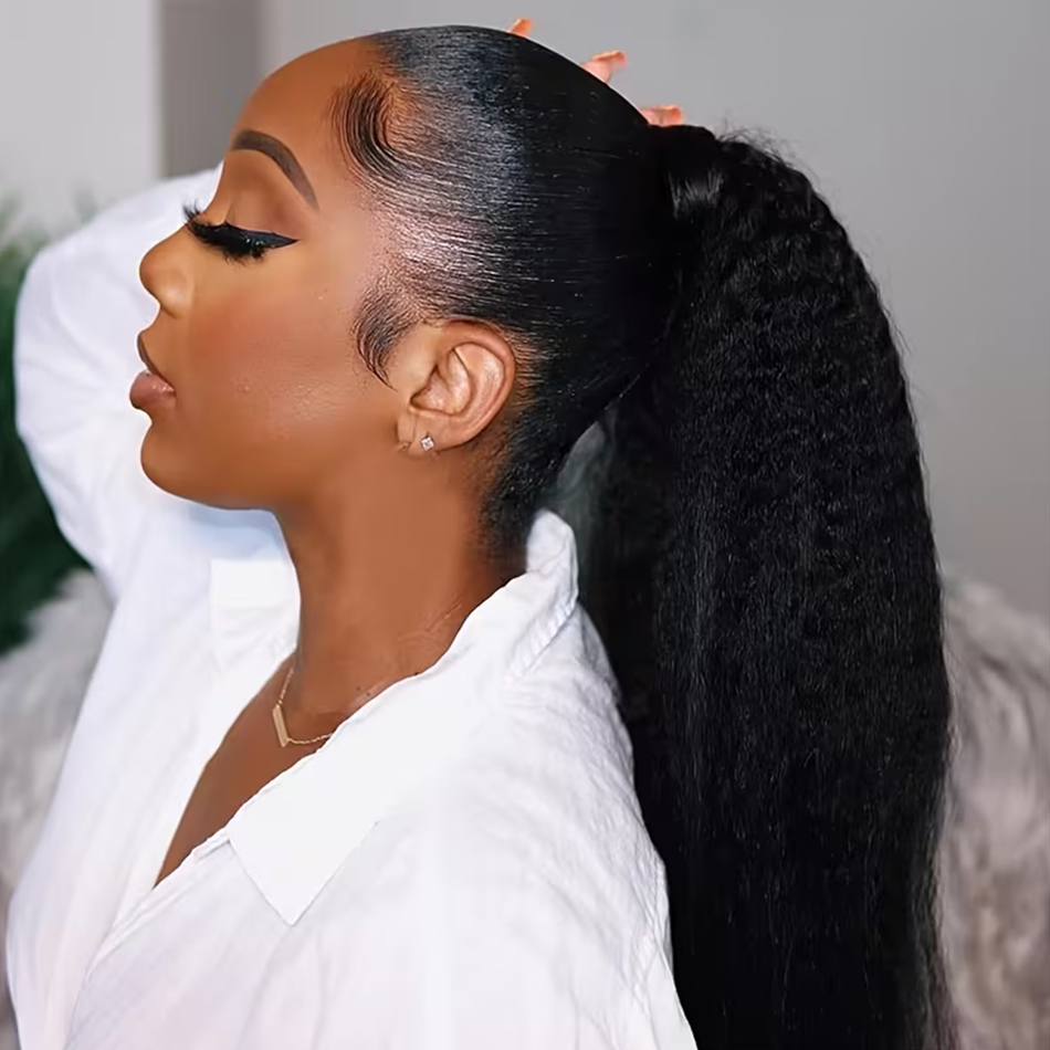100g Kinky Düz İnsan Saç Etraf - Seamless Clip In Hair Extensions Human Hair incelemesi ve fiyatı
