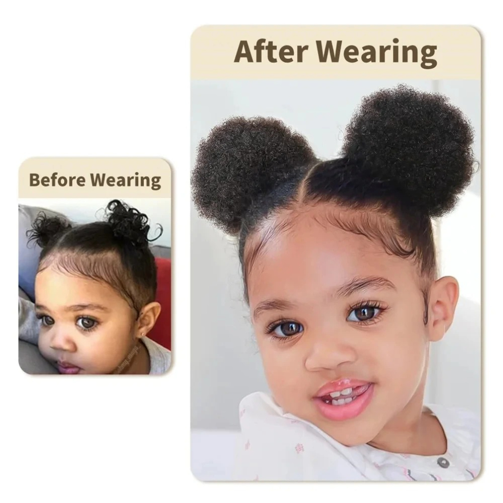 1 Adet/Paket Çocuklar İçin Doğ - Drawstring Afro Curly Puff Ponytail incelemesi ve fiyatı