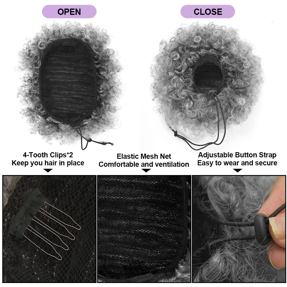 Afro Puff İpli At Kuyruğu, Kıs - Drawstring Afro Curly Puff Ponytail incelemesi ve fiyatı