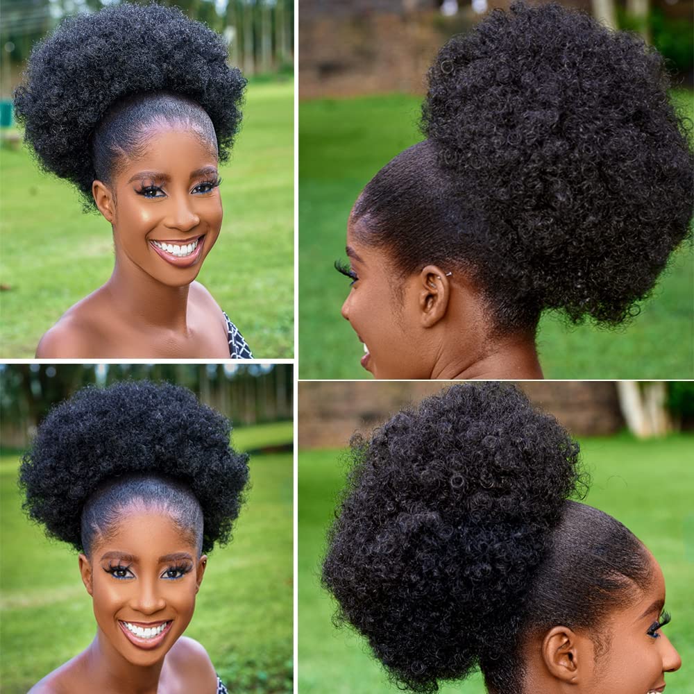 Büyük Afro Puf At Kuyruğu Uzan - Drawstring Afro Curly Puff Ponytail incelemesi ve fiyatı